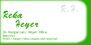 reka heyer business card